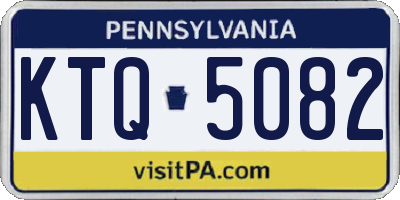 PA license plate KTQ5082
