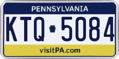 PA license plate KTQ5084