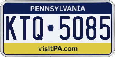 PA license plate KTQ5085