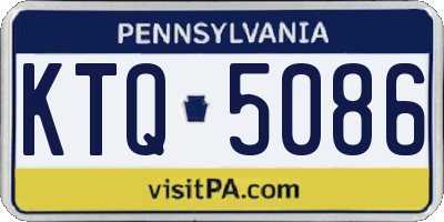 PA license plate KTQ5086