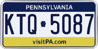 PA license plate KTQ5087