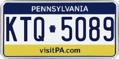 PA license plate KTQ5089