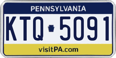 PA license plate KTQ5091