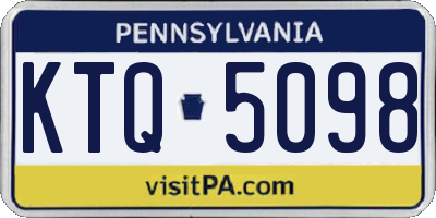 PA license plate KTQ5098