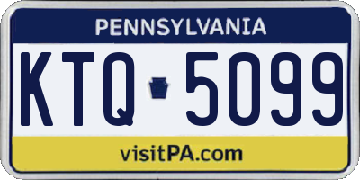 PA license plate KTQ5099