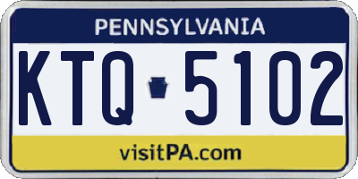 PA license plate KTQ5102