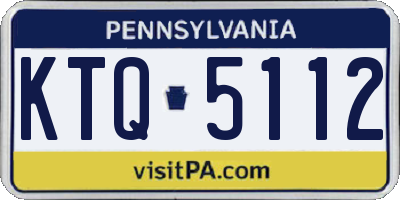 PA license plate KTQ5112