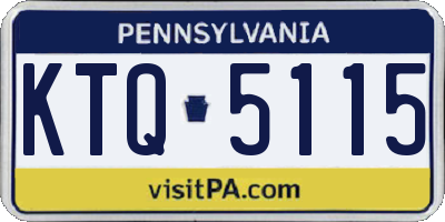 PA license plate KTQ5115