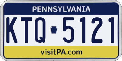 PA license plate KTQ5121