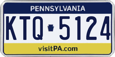 PA license plate KTQ5124