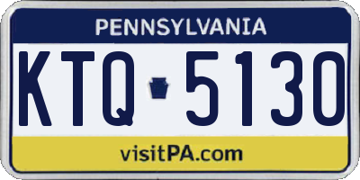 PA license plate KTQ5130