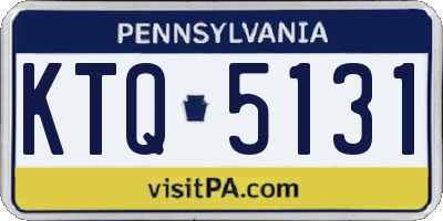 PA license plate KTQ5131