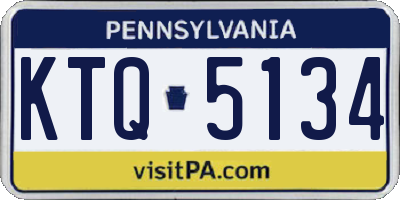 PA license plate KTQ5134