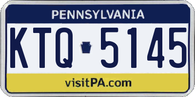 PA license plate KTQ5145