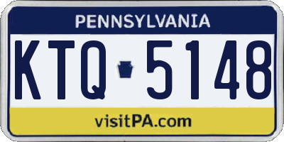 PA license plate KTQ5148