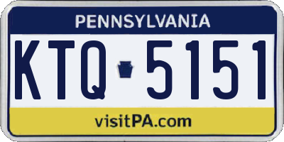 PA license plate KTQ5151