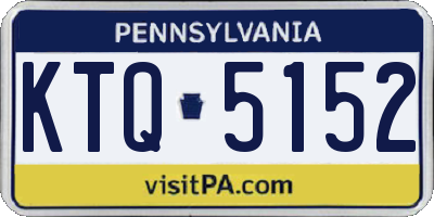 PA license plate KTQ5152