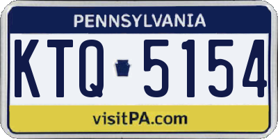 PA license plate KTQ5154