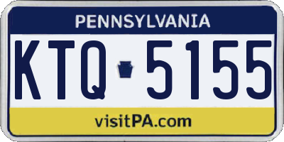 PA license plate KTQ5155