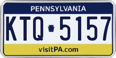 PA license plate KTQ5157