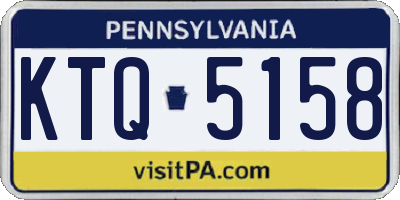 PA license plate KTQ5158
