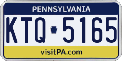 PA license plate KTQ5165