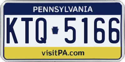 PA license plate KTQ5166