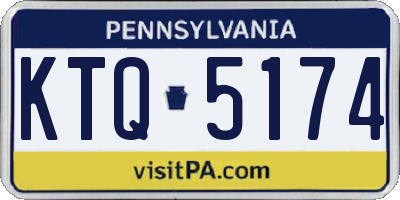 PA license plate KTQ5174