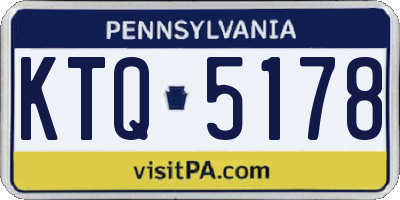 PA license plate KTQ5178