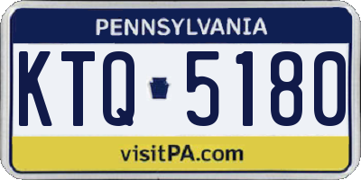 PA license plate KTQ5180