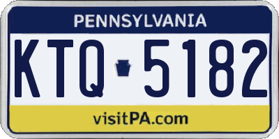PA license plate KTQ5182