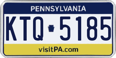 PA license plate KTQ5185