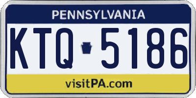 PA license plate KTQ5186