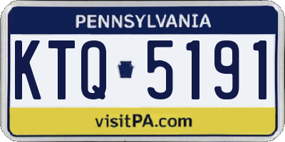 PA license plate KTQ5191