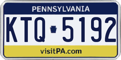 PA license plate KTQ5192