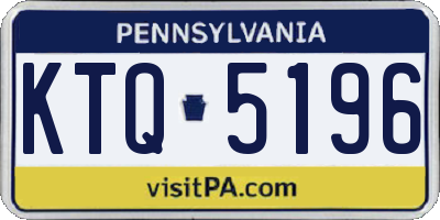 PA license plate KTQ5196