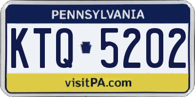PA license plate KTQ5202
