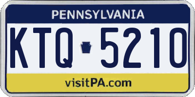 PA license plate KTQ5210