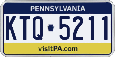 PA license plate KTQ5211