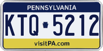 PA license plate KTQ5212