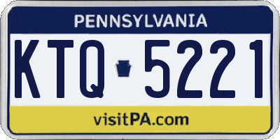 PA license plate KTQ5221
