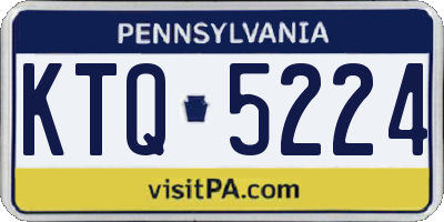 PA license plate KTQ5224