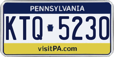 PA license plate KTQ5230
