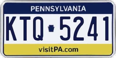 PA license plate KTQ5241