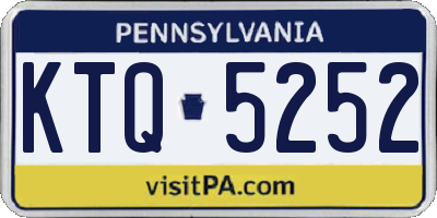 PA license plate KTQ5252