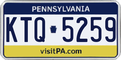 PA license plate KTQ5259