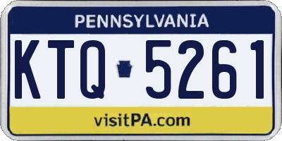 PA license plate KTQ5261