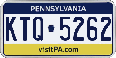 PA license plate KTQ5262