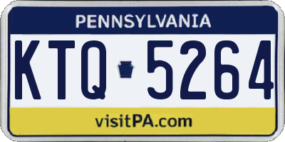 PA license plate KTQ5264