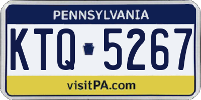 PA license plate KTQ5267